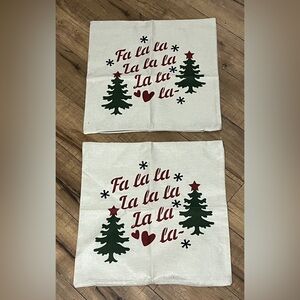 Set of Christmas Throw Pillow Covers